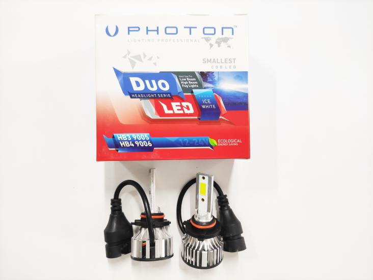 Photon Duo HB3 9005 12V-24V  Uyumlu Led Xenon Beyaz 6000 Lümen Headlight