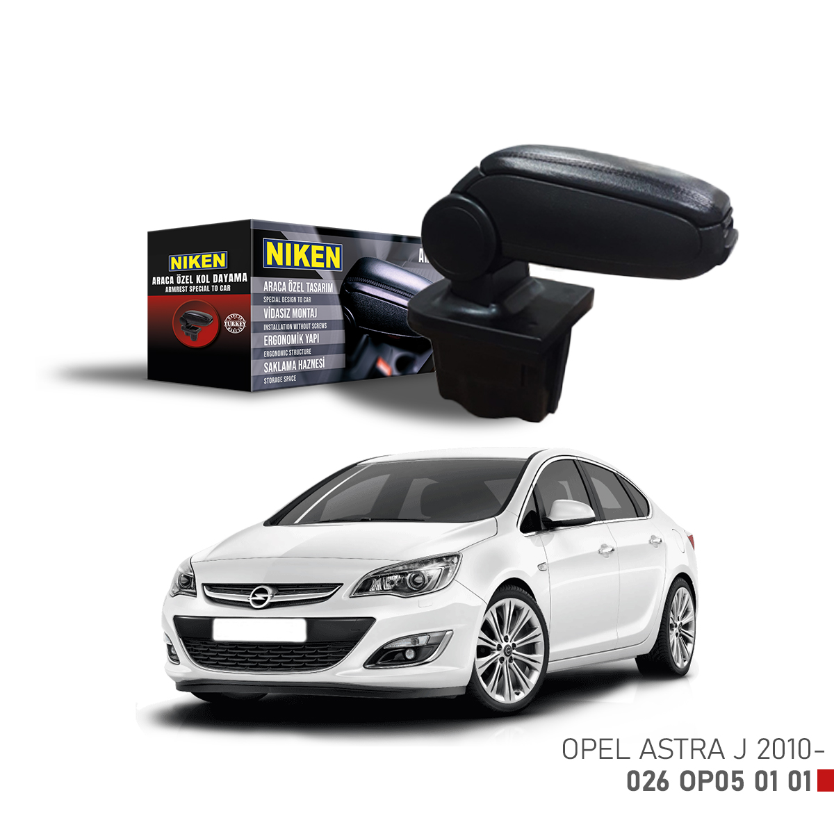 Niken%20Opel%20Astra%20J%202010%20Sonrası%20Araca%20Özel%20Kol%20Dayama%20Siyah