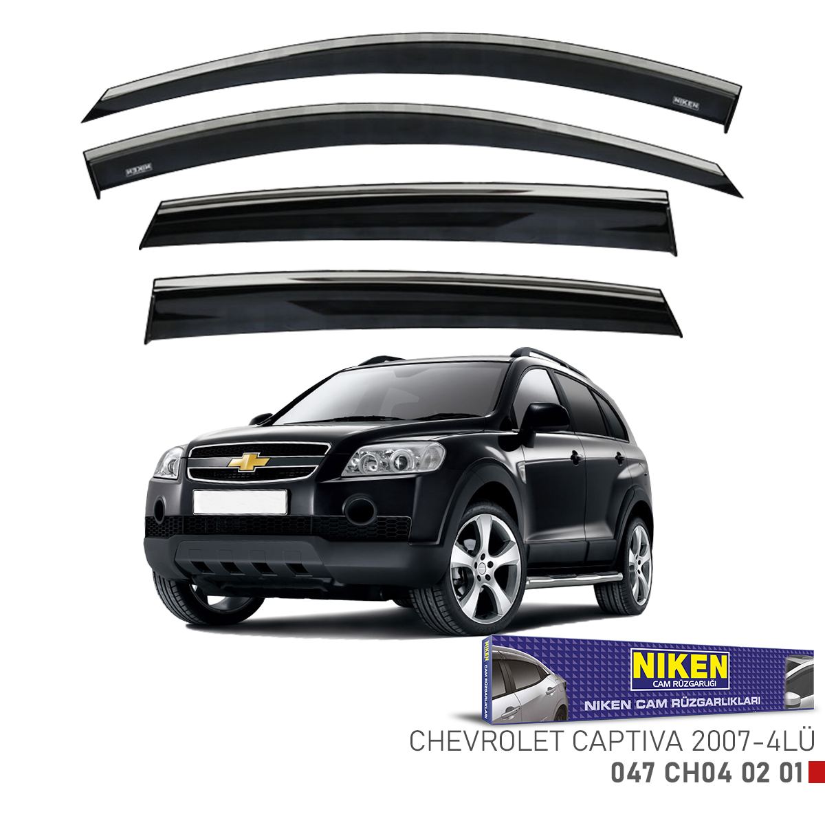 Niken%20Chevrolet%20Captiva%202007%20Sonrası%20Kromlu%20Cam%20Rüzgarlığı%204Lü