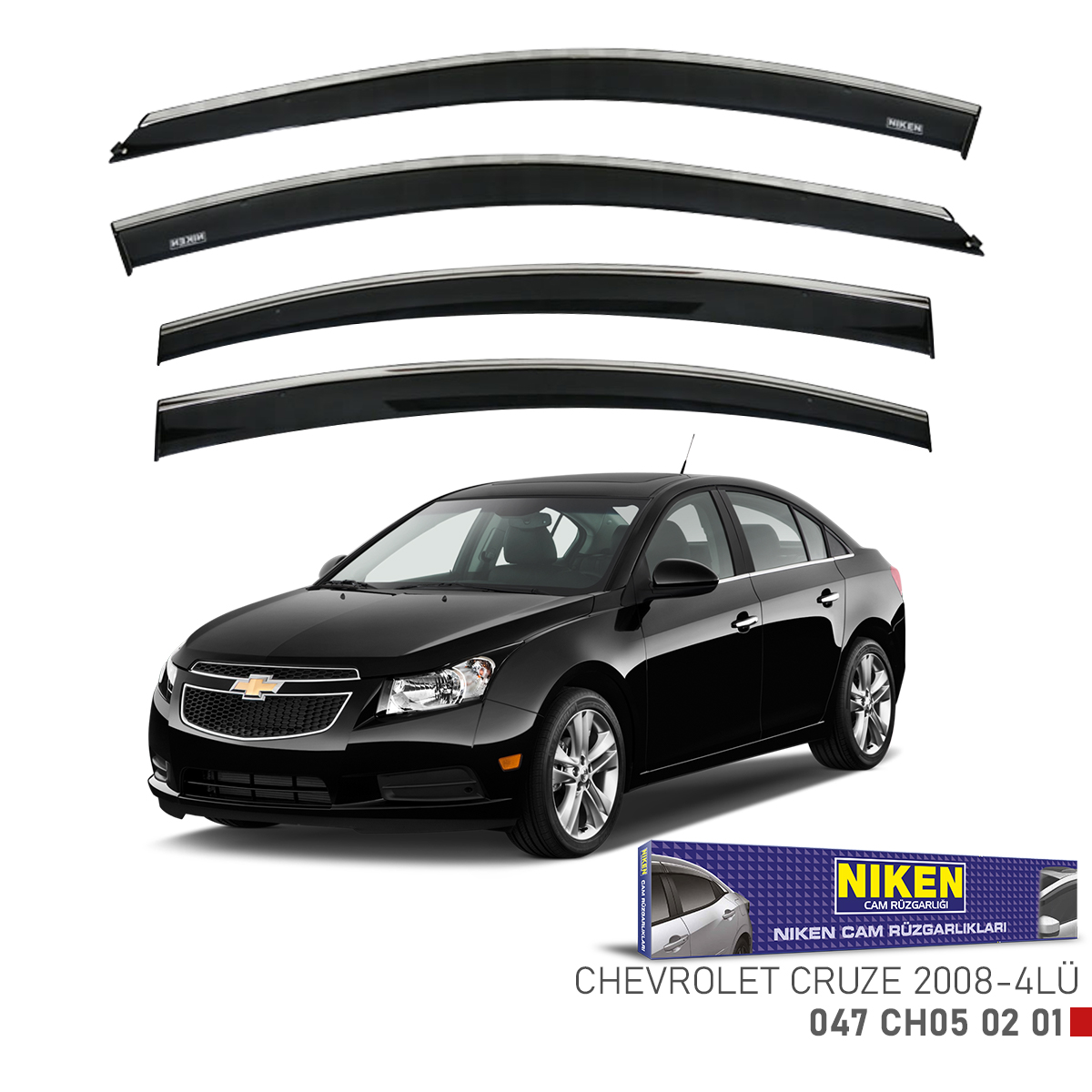 Niken%20Chevrolet%20Cruze%202008%20Sonrası%20Kromlu%20Cam%20Rüzgarlığı%204Lü