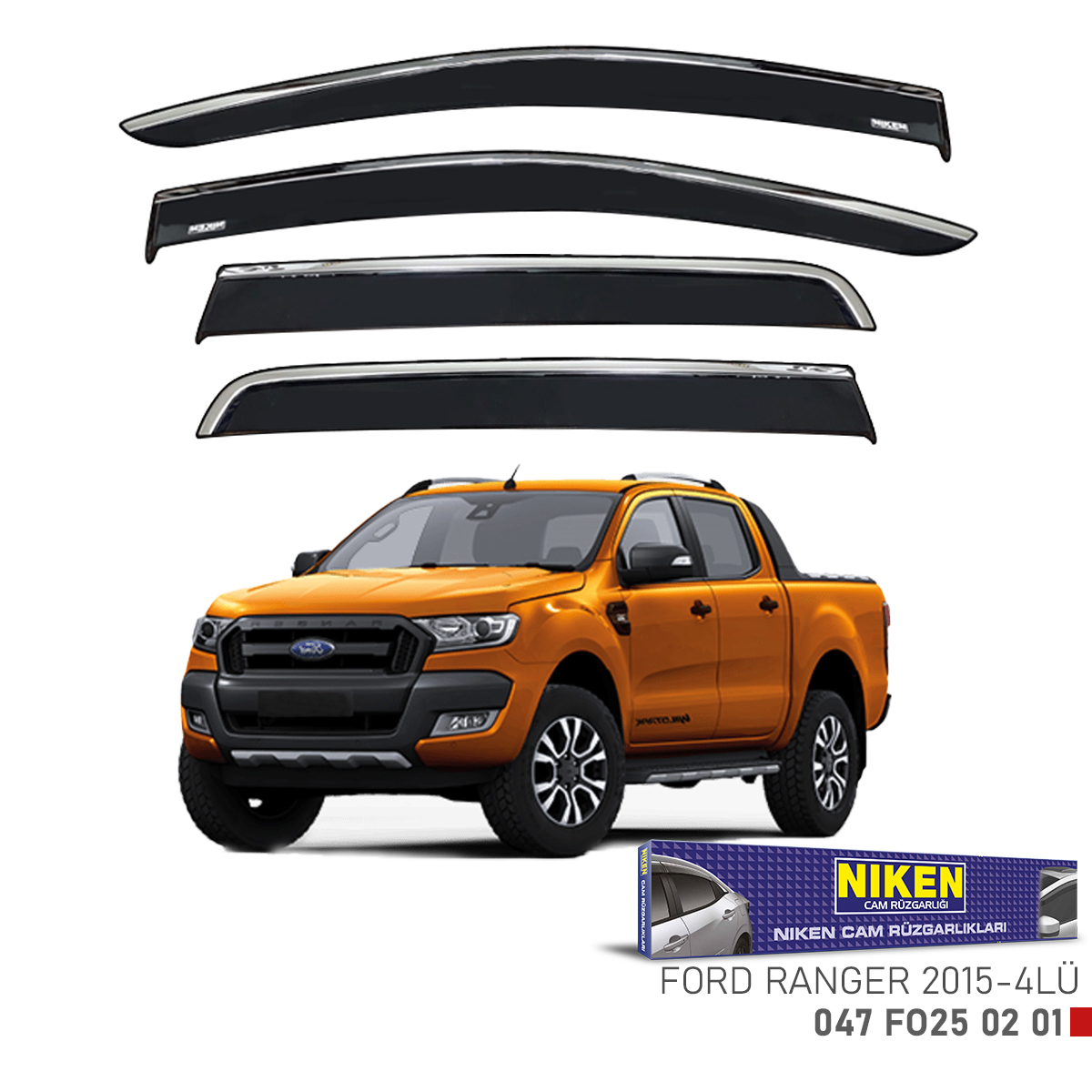 Niken%20Ford%20Ranger%202015%20Sonrası%20Kromlu%20Cam%20Rüzgarlığı%204Lü