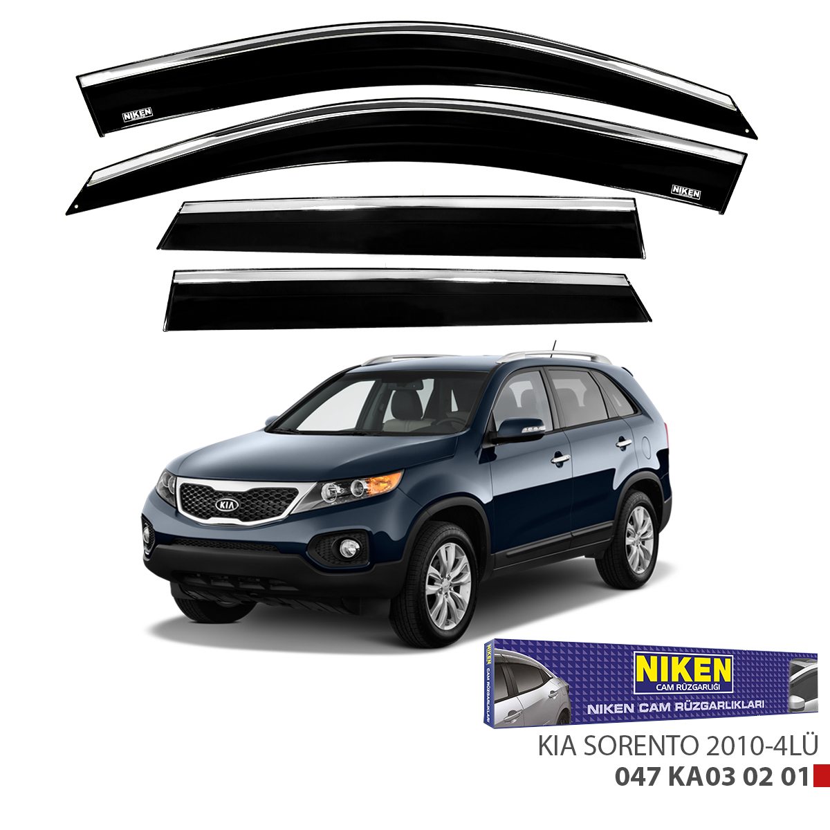 Niken%20Kia%20Sorento%202010-2019%20Kromlu%20Cam%20Rüzgarlığı%204Lü