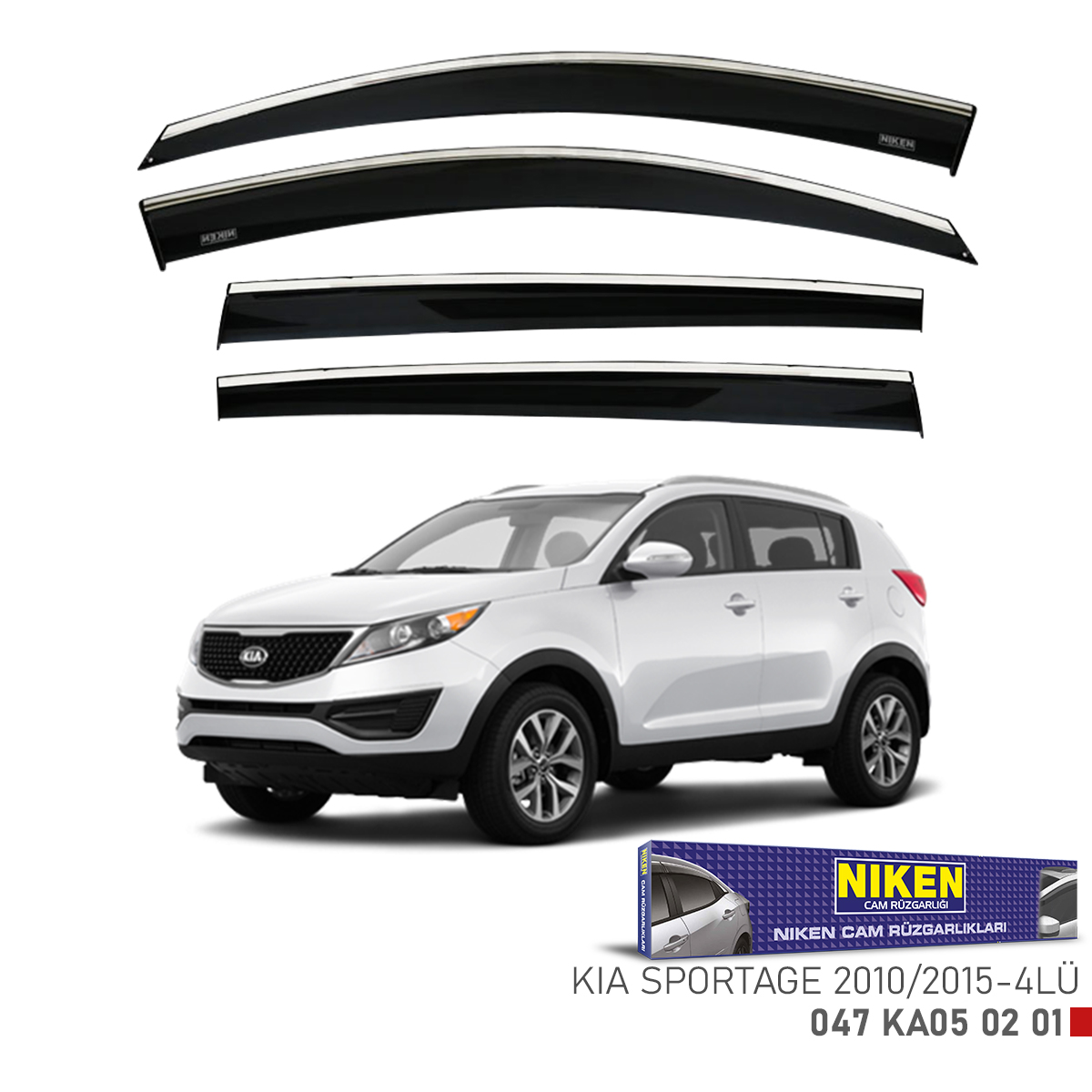 Niken%20Kia%20Sportage%202010-2015%20Kromlu%20Cam%20Rüzgarlığı%204Lü