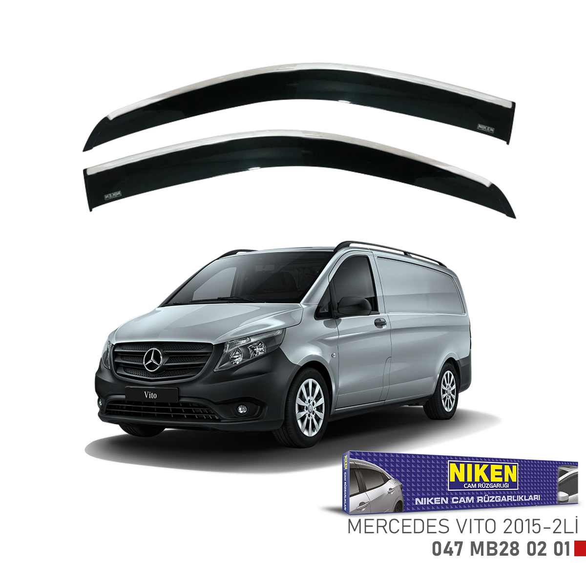 Niken%20Mercedes%20Vito%202015%20Sonrası%20Kromlu%20Cam%20Rüzgarlığı%202Li