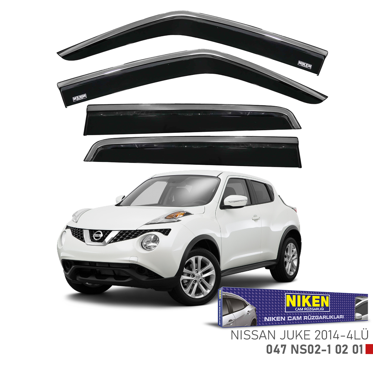 Niken%20Nissan%20Juke%202014%20Sonrası%20Kromlu%20Cam%20Rüzgarlığı%204Lü