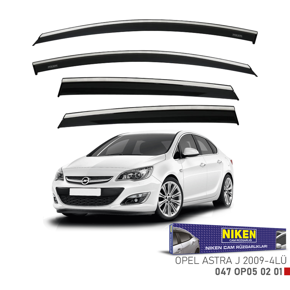 Niken%20Opel%20Astra%20J%202009%20Sonrası%20Kromlu%20Cam%20Rüzgarlığı%204Lü