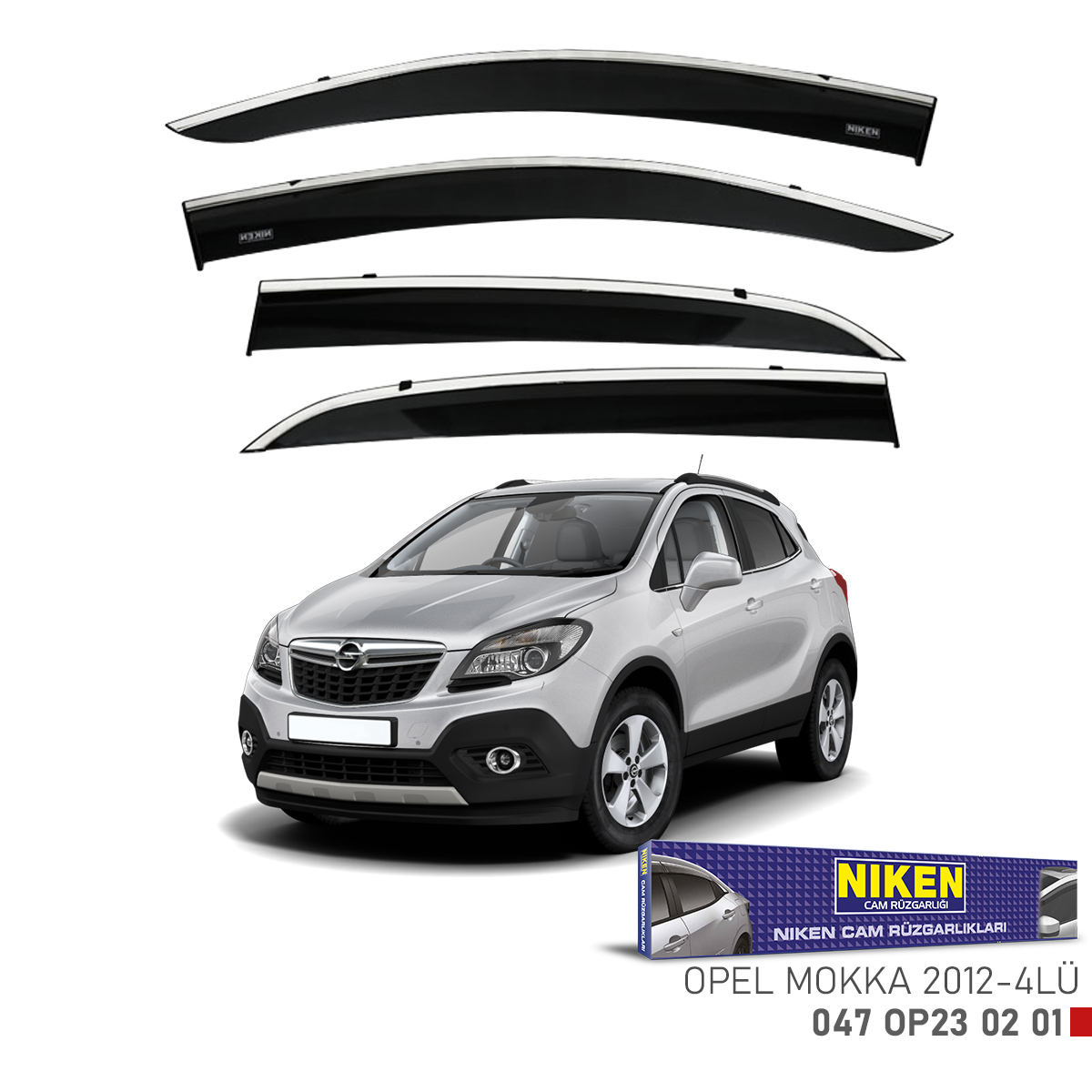 Niken%20Opel%20Mokka%202012%20Sonrası%20Kromlu%20Cam%20Rüzgarlığı%204Lü