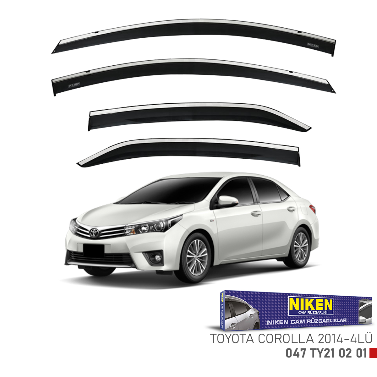 Niken%20Toyota%20Corolla%202014-2018%20Kromlu%20Cam%20Rüzgarlığı%204Lü