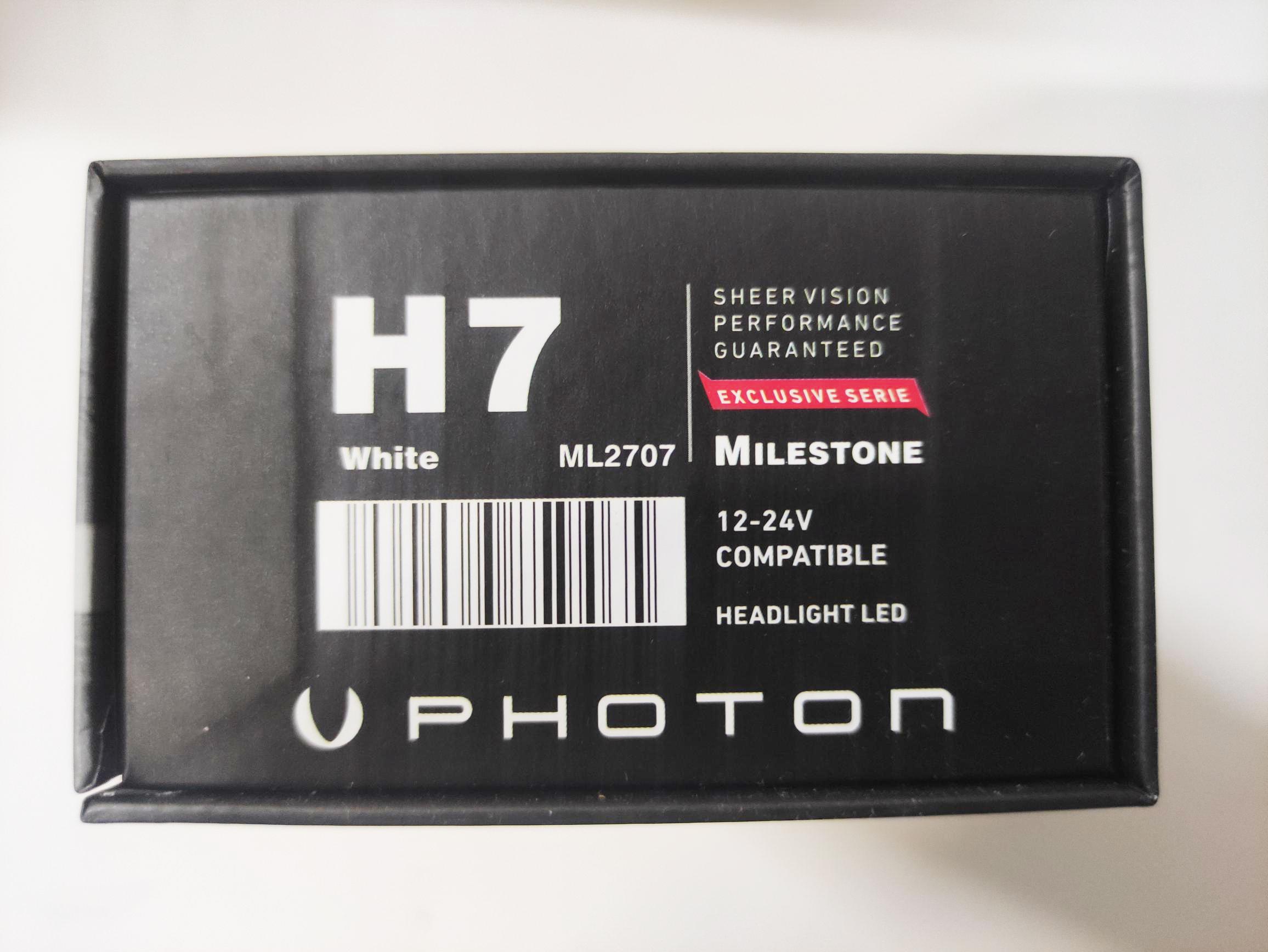 Photon%20Milestone%20H7%20Black%20Edition%2012V-24V%20Led%20Xenon%2015000%20Lümen%20Beyaz%20Ballast%20Version%20Uyumlu