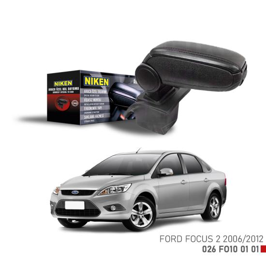 Ford Focus 2 2006-2012 Arası Araca Özel Kol Dayama Siyah