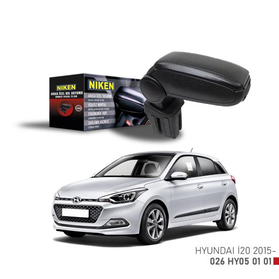 Hyundai İ20 2015 Sonrası Araca Özel Kol Dayama Siyah