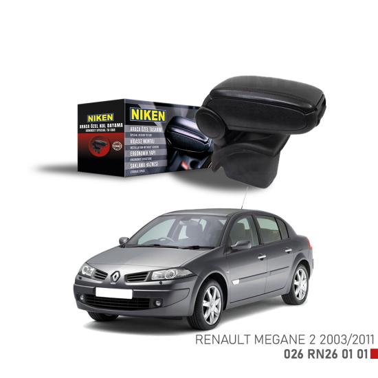 Renault Megane 2 2003-2011 Arası Araca Özel Kol Dayama Siyah