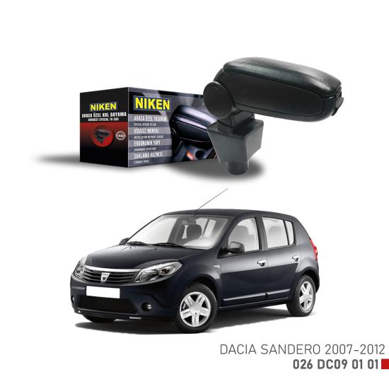 Dacia Sandero 2007-2012 Arasi Araca Özel Kol Dayama Siyah