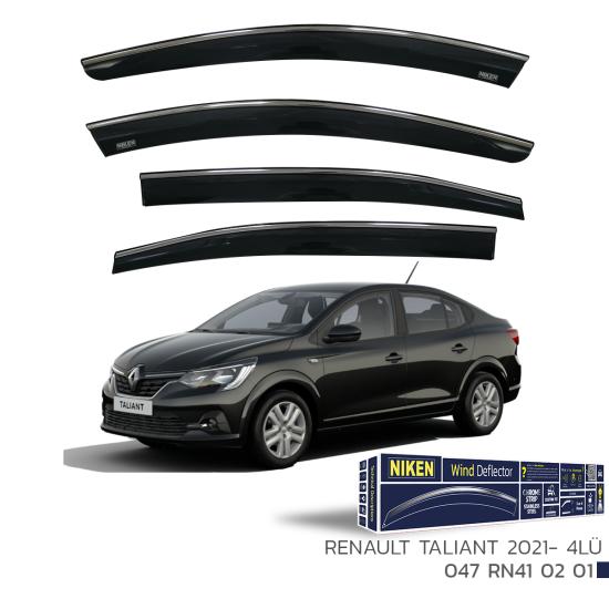 Niken Renault Taliant 2021 Sonrası Uyumlu Kromlu Cam Rüzgarlığı 4Lü