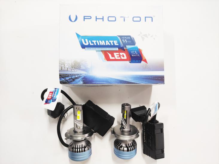 Photon Ultimate H4 12V-24V Uyumlu  Led Xenon Beyaz 5+Plus 9500 Lümen Headlight